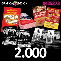 2.000 cópias iguais | Folheto Sulfite 150g 7x10cm | id 425273 | 7x10cm A7 Tipo Santinho +-8 dentro da Sulfite | Papel Sulfite 150g PAPEL BEM ENCORPADO | Impressão FRENTE e VERSO Coloridos | 4x4 cores
