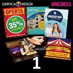 1 unidade | Cartaz/Folder/Pôster 29,7x63cm | id 463831 | 30x63cm A4 TRIPLO | 3x Sulfite | Papel Couchê 150g Padrão MELHOR | Impressão FRENTE e VERSO Coloridos | 4x4 cores